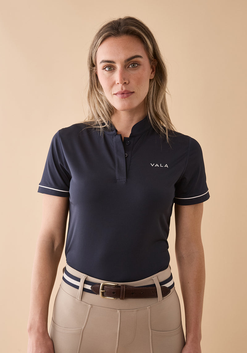 Connected Short Sleeve Polo - Navy