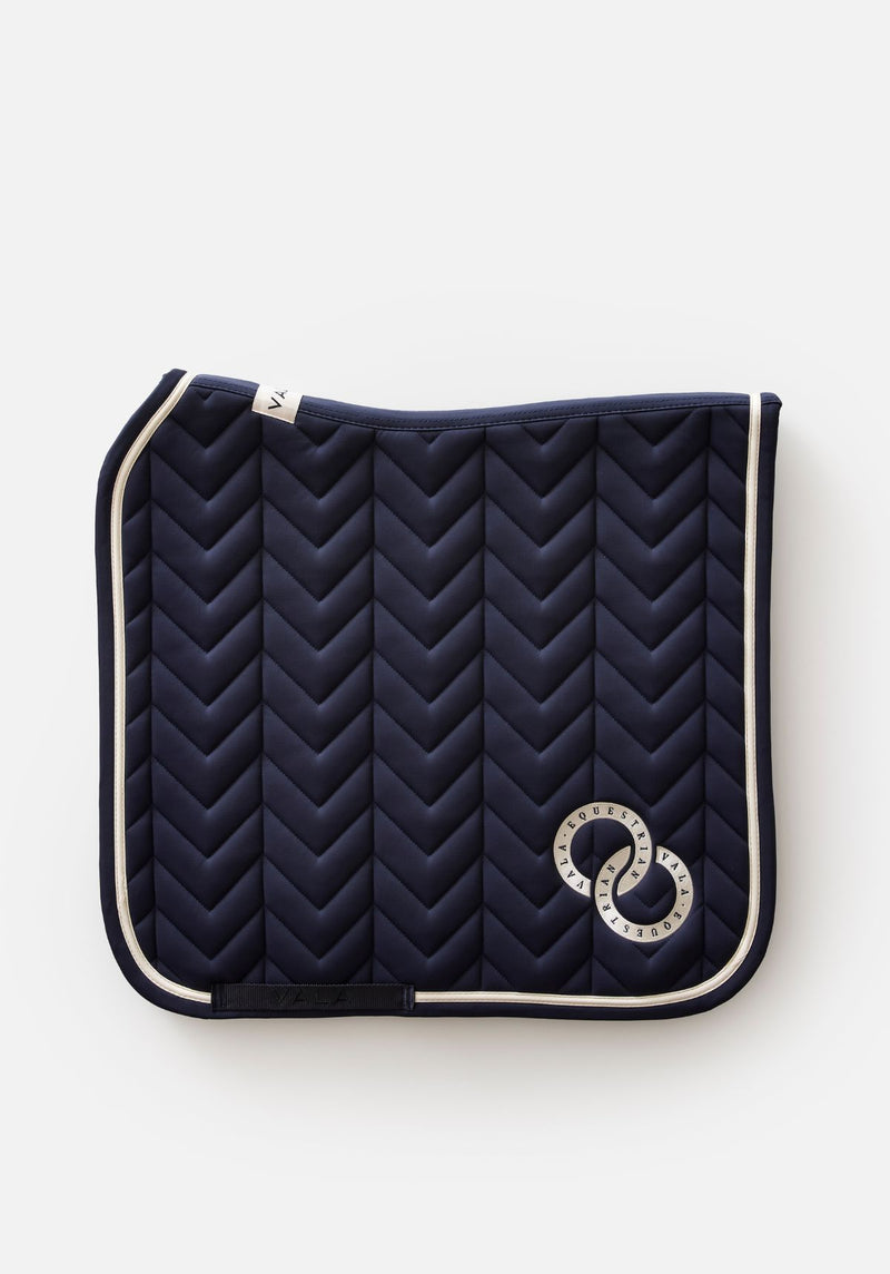 VALA Super Luxe Dressage Saddle Pad - Navy