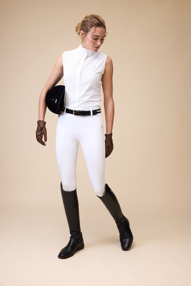 Sculpt And Smooth Riding Breeches - White