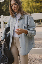 Denim Shacket - Vintage Blue