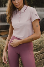 Alegra Short Sleeve Polo - Dusty Pink