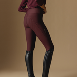 Deep Cherry Active Everyday Riding Leggings - Back