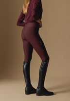 Deep Cherry Active Everyday Riding Leggings - Back