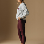 Deep Cherry Active Everyday Riding Leggings - Side
