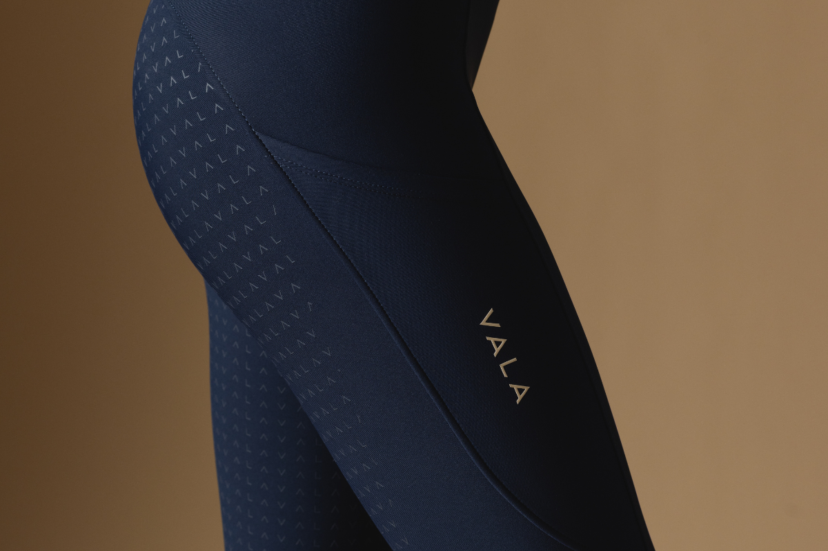 Navy Active Everyday Riding Leggings - Side