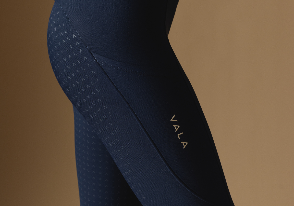 Navy Active Everyday Riding Leggings - Side