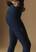 Navy Active Everyday Riding Leggings - Side
