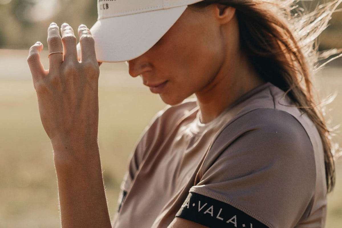 VALA Ascot Cap in Chaff_ Side