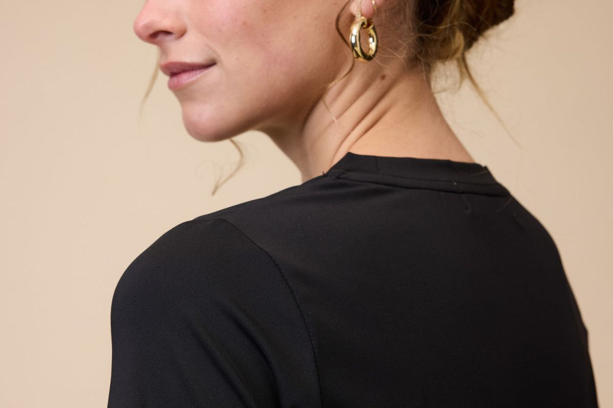 VALA Training Tee in Black - Side