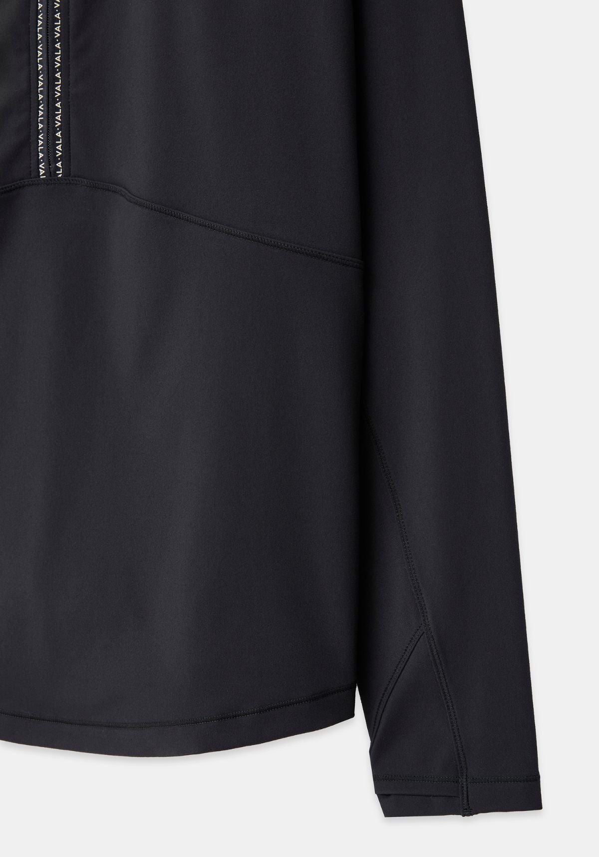 Cloudline 1/2 Zip L/S Top - Black - Vala
