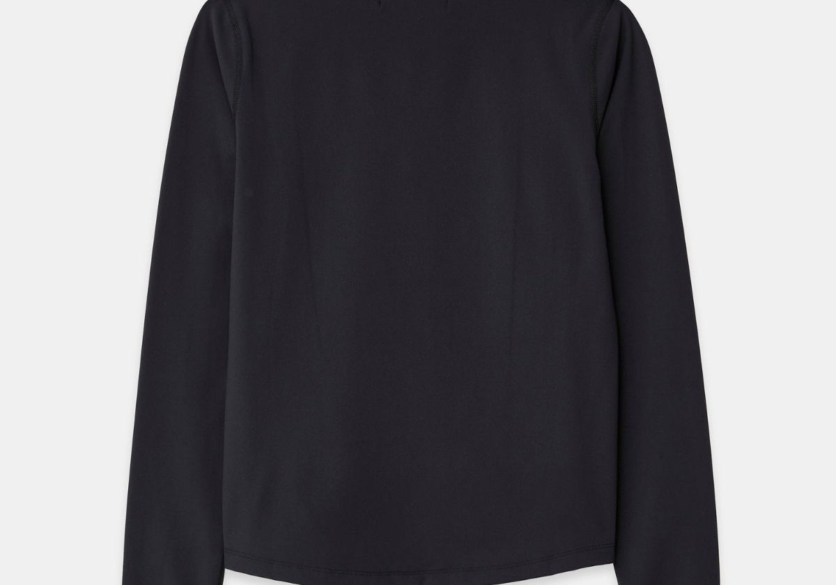 Cloudline Long Sleeve Top in Black – Back View