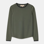 Cloudline Long Sleeve Top in Clover – Front View