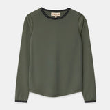 Cloudline Long Sleeve Top in Clover – Front View