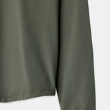 Cloudline Long Sleeve Top in Clover – Sleeve Cuff with VALA Logo Trim