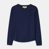 Cloudline Long Sleeve Top in Navy – Front View