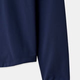 Cloudline Long Sleeve Top in Navy – Sleeve Cuff with VALA Logo Trim