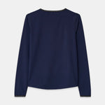 Cloudline Long Sleeve Top in Navy – Back View