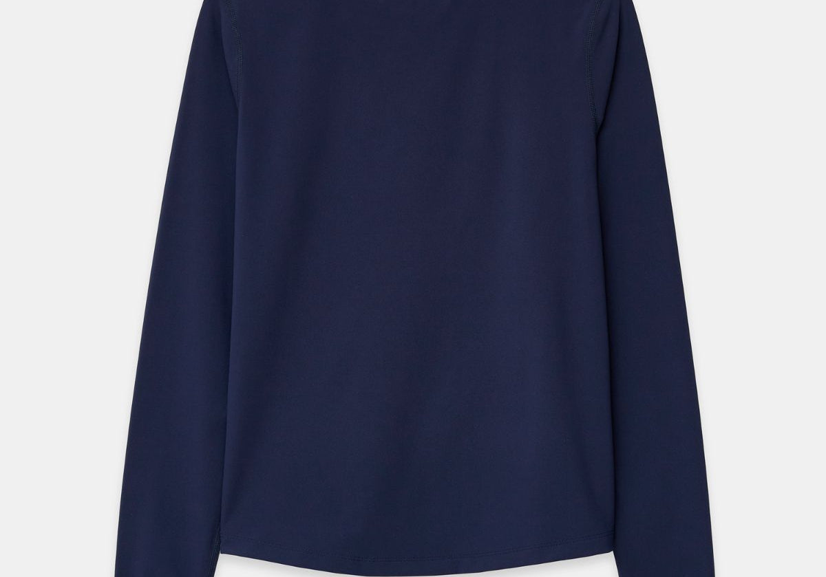 Cloudline Long Sleeve Top in Navy – Back View
