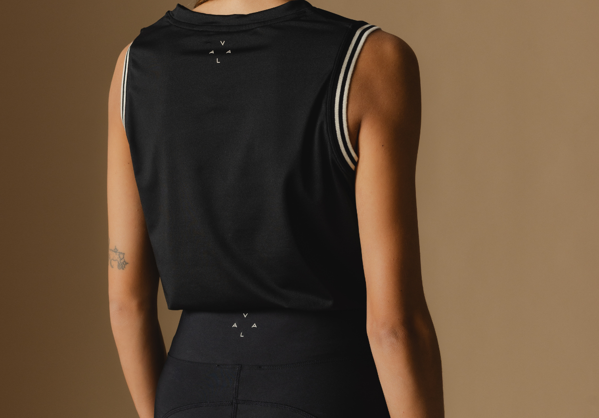 Carly Tank in Black - Back