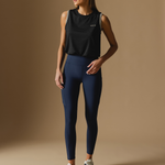 Carly Tank in Black - Front