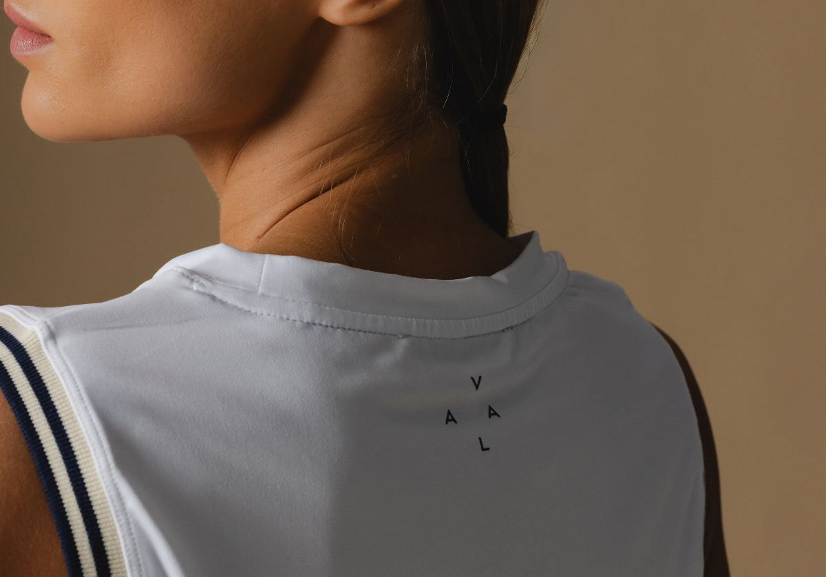 White Carly Tank - Back