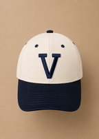 Vala Varsity Cap - Chaff/Navy