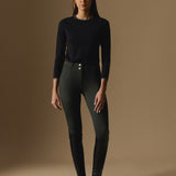 Black Cloudline Long Sleeve Top with riding pants – Front