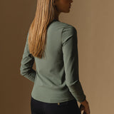 Cloudline Long Sleeve Top in Clover – Back