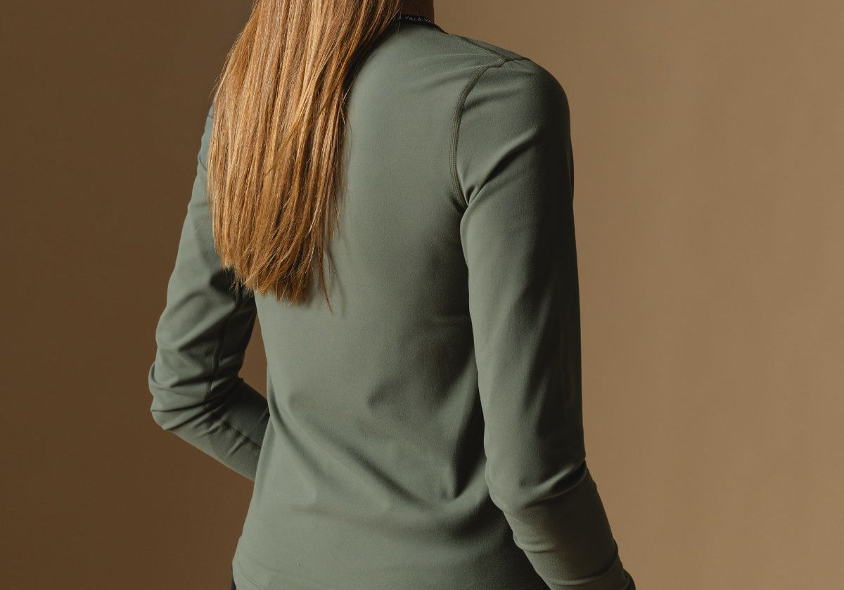Cloudline Long Sleeve Top in Clover – Back