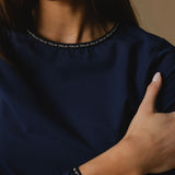 Cloudline Long Sleeve Top in Navy – VALA details