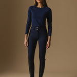 Cloudline Long Sleeve Top in Navy – Front 