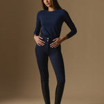Navy Cloudline LS Top