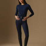 Navy Cloudline LS Top