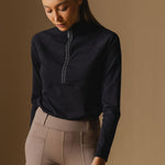  Black long-sleeve cloudline  top