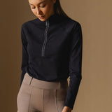  Black long-sleeve cloudline  top