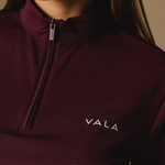 Deep Cherry Elsa Mesh Long Sleeve Zip - Details