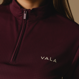 Deep Cherry Elsa Mesh Long Sleeve Zip - Details