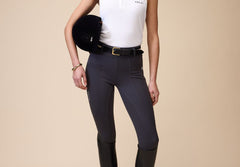 Elsa Mesh Sleeveless Zip in White - Front
