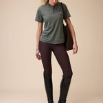  Elsa S/S Zip in Olive Front