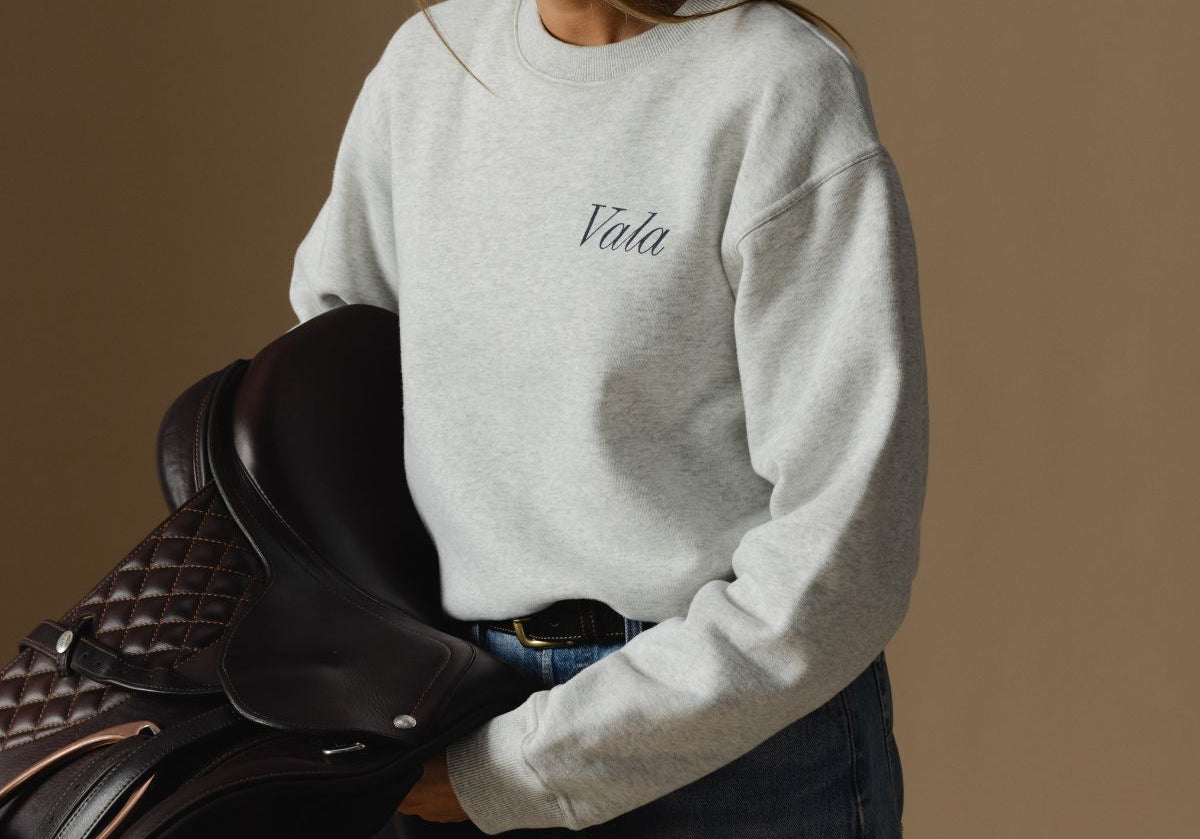 GREY MARL Enjoy The Ride Fleece - Vala