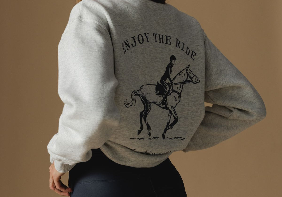 GREY MARL Enjoy The Ride Fleece 