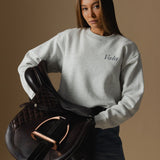 GREY MARL Enjoy The Ride Fleece - Close-up