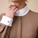 Mesh Show Shirt L/S in Mocha - Details