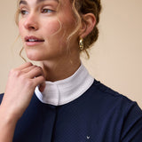 Mesh Show Shirt S/S in Navy - Details