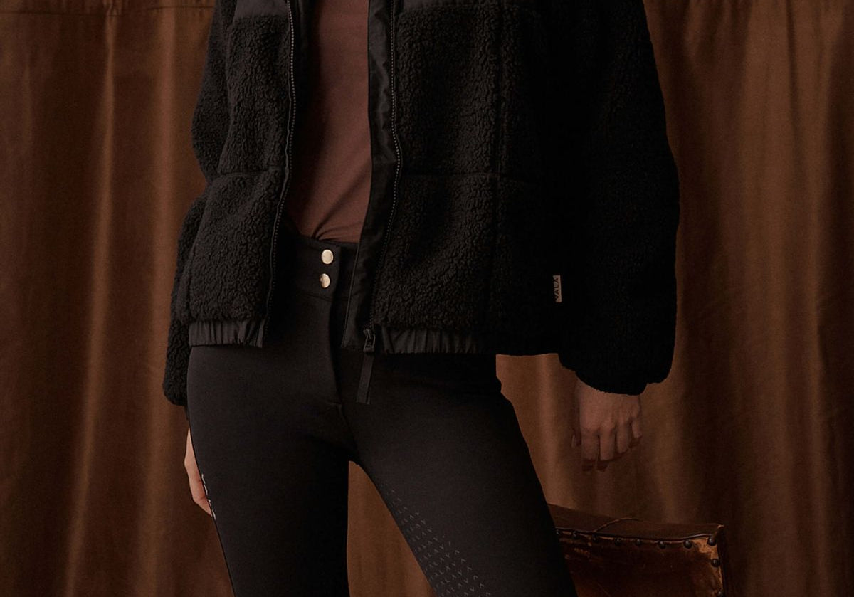 Black Milla Sherpa Quilted Jacket 
