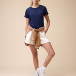 Navy Mesh Tee -  Front