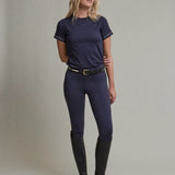 VALA Training Tee in Navy - Front