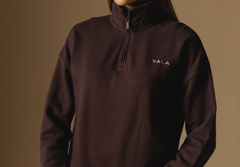 Cocoa Olsen Zip Fleece - Front