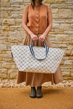 Navy Horseshoe Oversized Tote - Project 10 X VALA