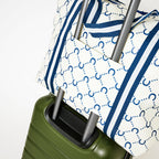 Navy Horseshoe Medium Zip Tote - Project Ten X VALA